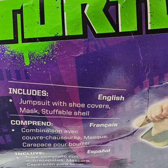 New Child Teenage Mutant Ninja Turtle Costume Boy L 12-14 Rubies Michelangelo - Picture 4 of 15